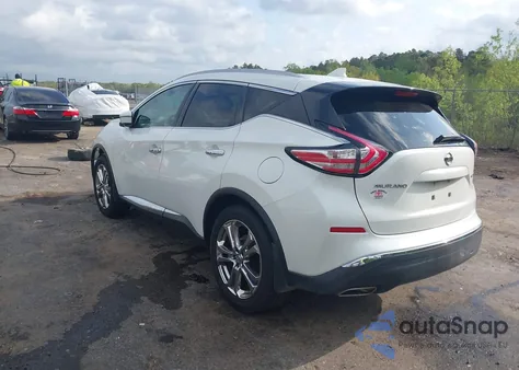 2018 Nissan Murano Platinum из США, поврежденный, VIN 5N1AZ2MH8JN198087
